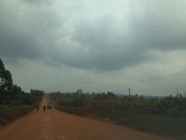 driving through the country