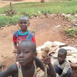 Children playing at Safo 