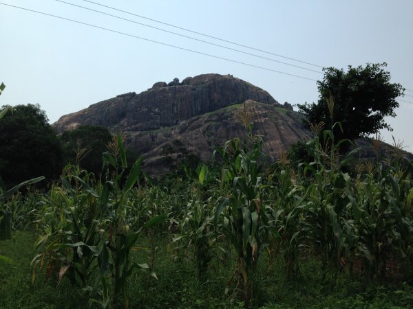 climbing a mountain