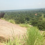 climbing a mountain