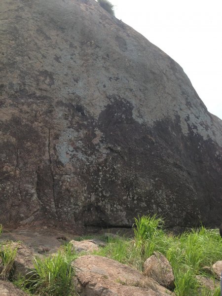 climbing a mountain