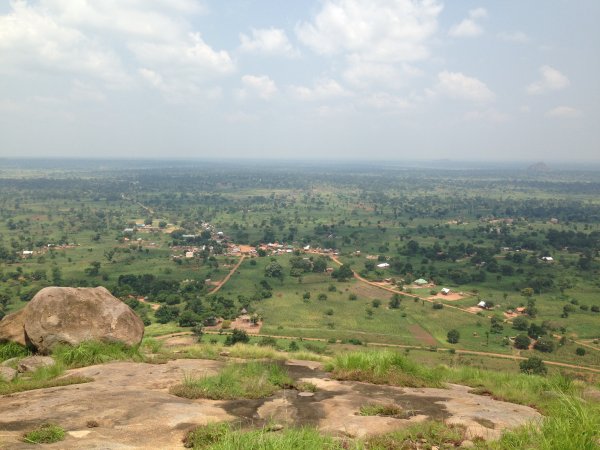 climbing a mountain