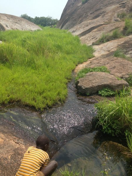 climbing a mountain