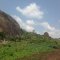 climbing a mountain