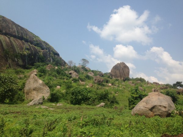 climbing a mountain