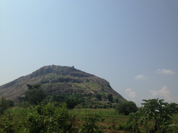 climbing a mountain
