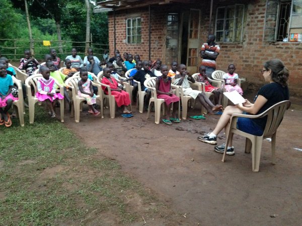 at the orphanage