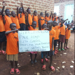 Butiiki Children's Ministry receive their first donations from Beth's DonorSee Fund Raiser!