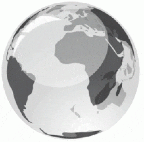 Grayscale Globe Animation