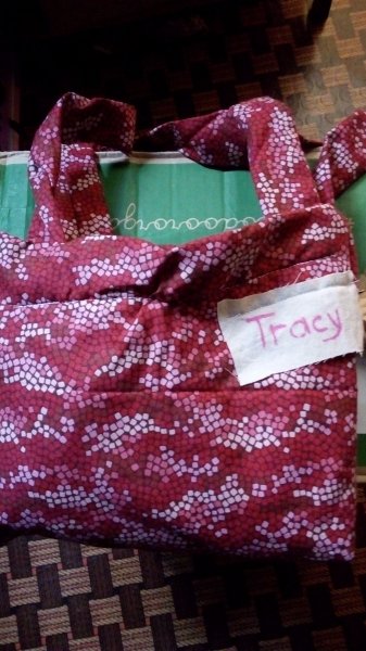 Here is a dress donated to the Tracy Kalida.