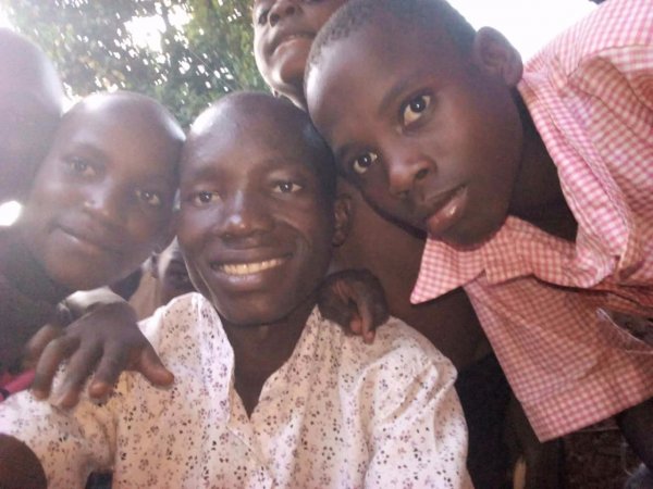 Kirunda Sula with the children 