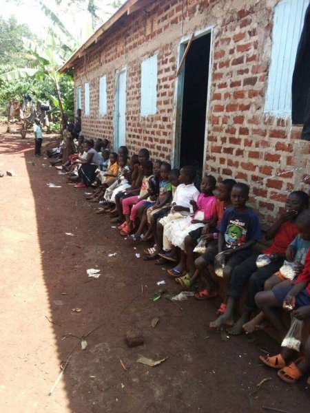 Kids at the orphanage during weekend