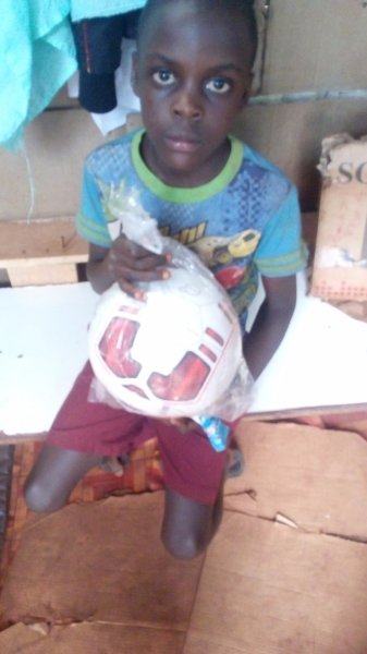 Tonny with ball