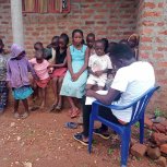 Isabirye Taliki The Vine of Hope Foundation Orphanage children's study session