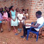 Isabirye Taliki The Vine of Hope Foundation Orphanage children's study session