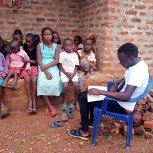 Isabirye Taliki The Vine of Hope Foundation Orphanage children's study session