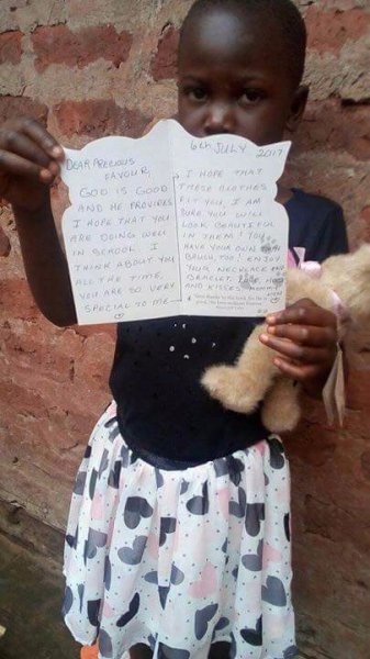 Favour at Samaritan Foundation Orphanage in Jinja Uganda