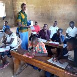 Students studying the definition of words found in the Urantia Book
