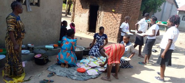 Our Sisters helping in the department of Food for the people to have something to eat during our meetings, you can not bring all those people together and fail to feed them