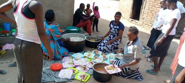 Our Sisters helping in the department of Food for the people to have something to eat during our meetings, you can not bring all those people together and fail to feed them