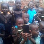Children receive Bibles 