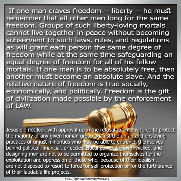 The Rule of Law &amp; Universe Law