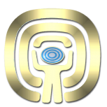 PSI Man Gold oval 