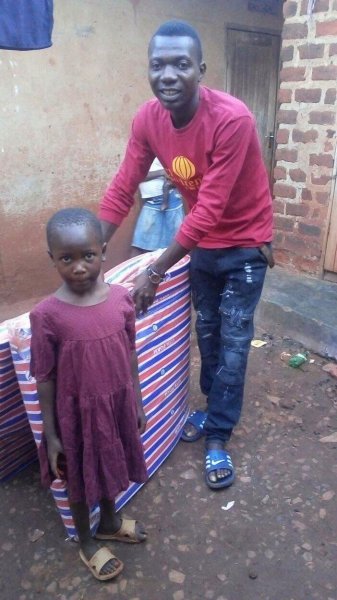 Little ones received comfortable marttress' from donors at SAFO