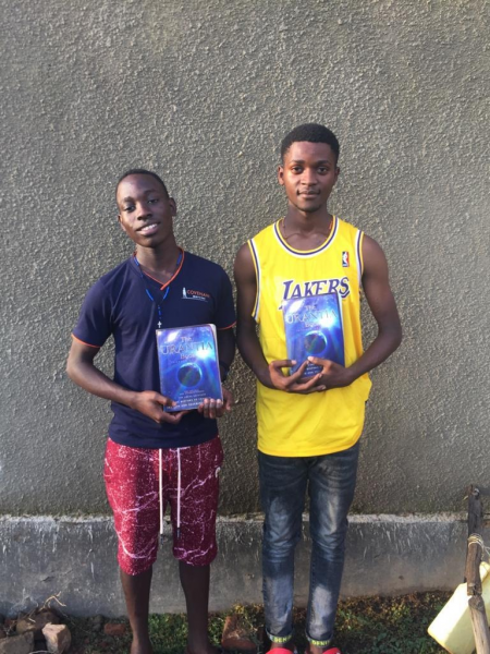 Group leaders of Youth scholars of Urantia book.-Kato pare and Allan Tayebwa