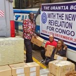 Shipment of Urantia Books - Banners and Pamphlets for the Goma Urantia Conference