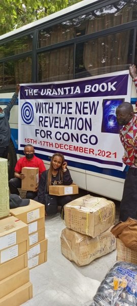 Shipment of Urantia Books - Banners and Pamphlets for the Goma Urantia Conference