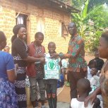 Pastor Caroline Christmas Giving made possible by a generous donor to SFN 2021-12-26 Community of Kaliro Town Council &amp; SEETA-MUKONO