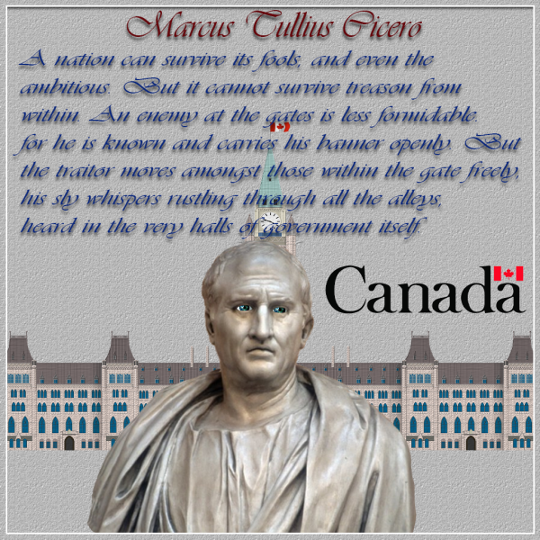 Marcus Tullius Cicero Political Tyranny in Canada