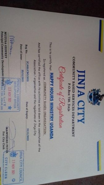 Certificate of registration