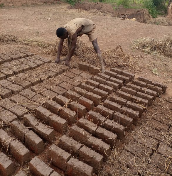 Laying the 10000 bricks