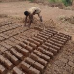 Laying the 10000 bricks