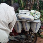 Some of the cement for making the cilling 