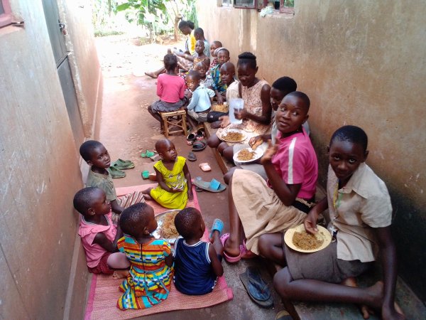 Enjoying meal