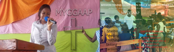 Mission Young Generation Grace Africa Aid Project ( MYGGAAP) Banner