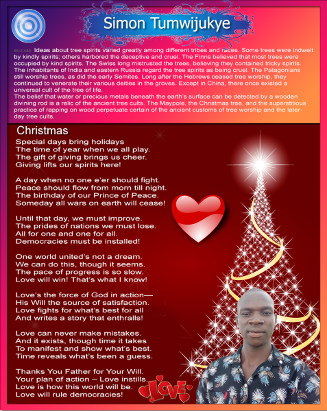 Simon Tumwijukye Poetry Christmas