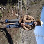 Arthur with shovel