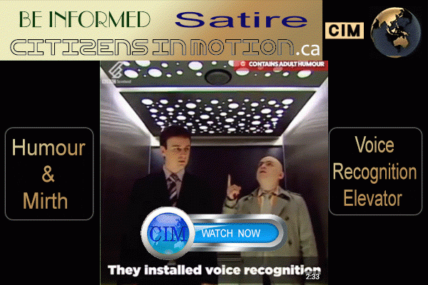 Humour and Mirth Voice Activated Elevators 