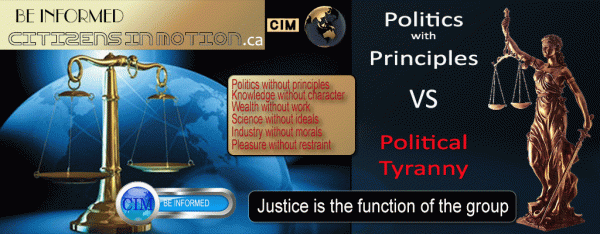 Politics with Principles vs Political Tyranny