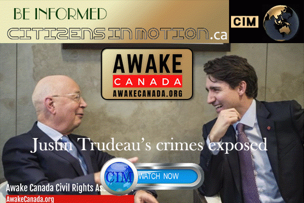 Awake Canada Crimes of a sitting Prime Minister, Justin Trudeau