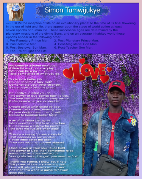 A Flowering World by Simon Tumwijukye - Revelation Poetry In Motion