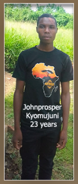 Kyomujuni Johnprosper I have 23 years 