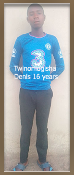 Twinomuhangi Denis 16 years 