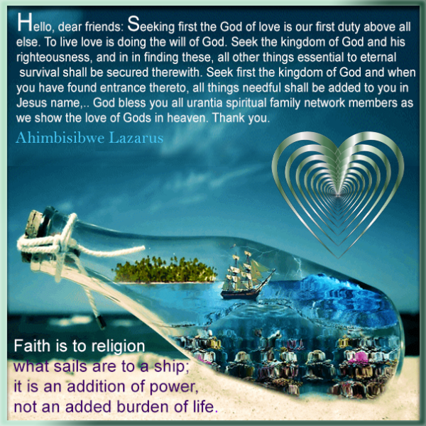 Seeking first the God of Love