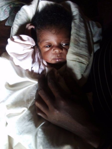 Eseza newborn child at Butiiki Children's Ministry,