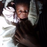 Eseza newborn child at Butiiki Children's Ministry,